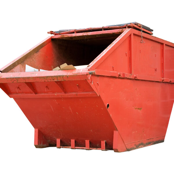 red,industrial,waste,bin,isolated,over,white